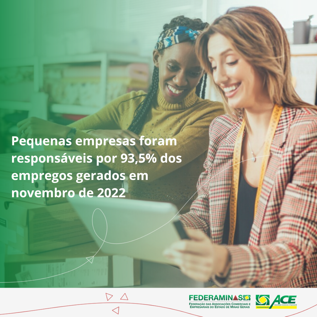 Pequenas empresas foram responsáveis por 93 5 dos empregos gerados em